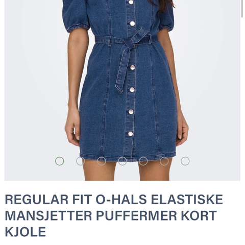 Denimkjole fra Only selges, str M