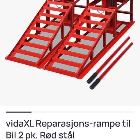 Kjørerampe til bil