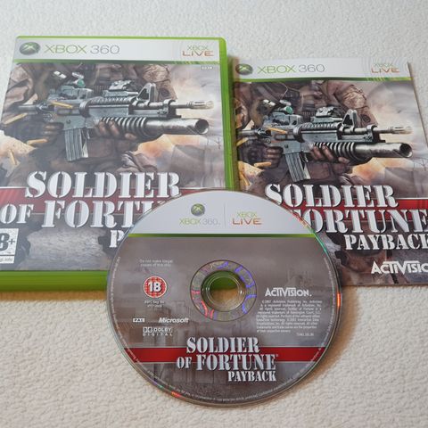 Soldier of Fortune : Payback - Xbox 360