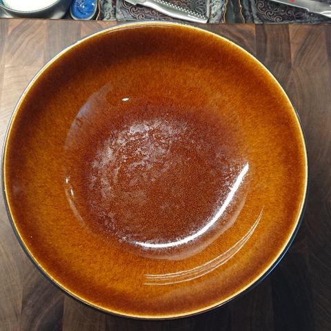 Bitz - salatbolle svart/amber, 30cm