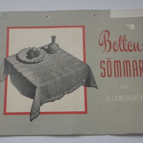 Broderihefte fra 1955 - Botten-sømmer