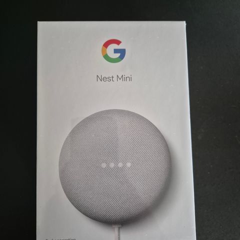 Google Nest Mini 2nd Gen WiFi Bluetooth Høyttaler