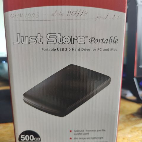 Buffalo Just Store portable 500GB USB 2.0 Hard drive