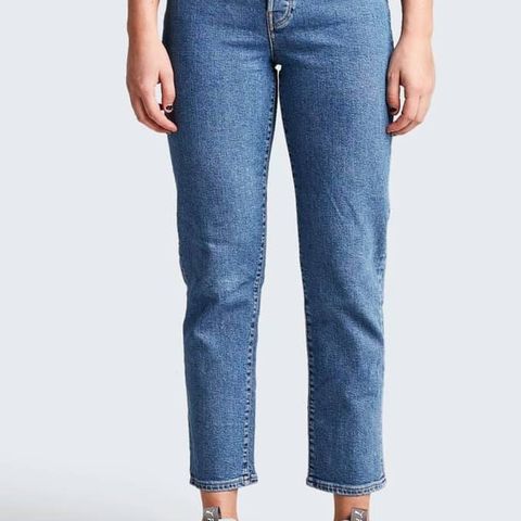 Straight Selma cropped - Denim (ubrukt)