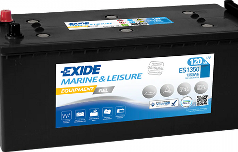 2 stk EXIDE Marine & Leisure GEL batteri 12V, selges samlet