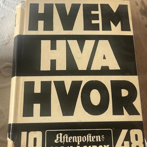 Bok: 6 stk Hvem-hva-hvor