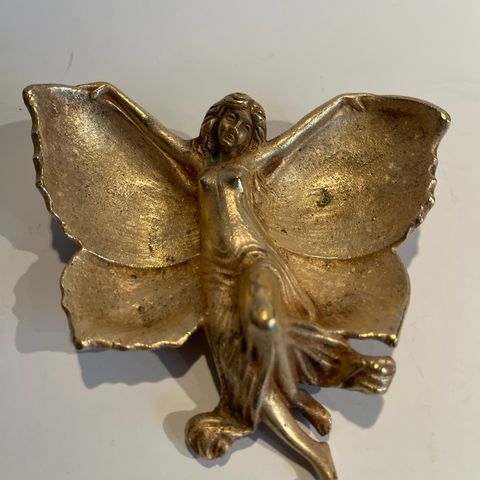 Vintage art nouveau  bronse-skål