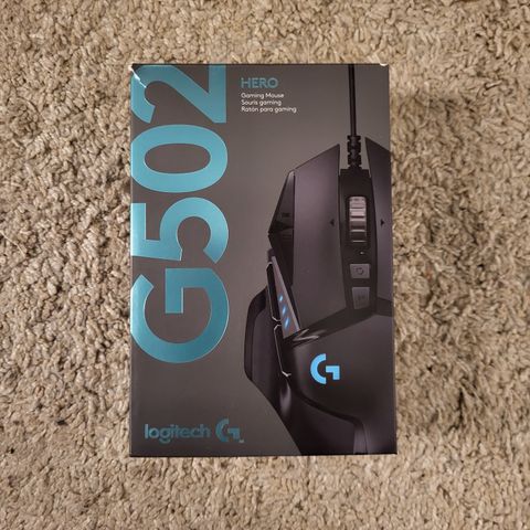 Logitech G502 HERO gaming mus brukt