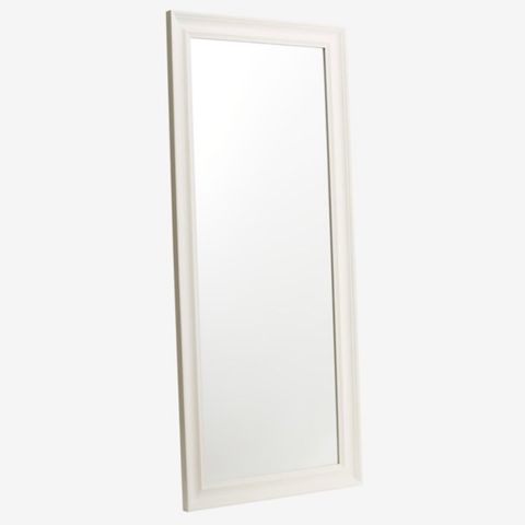 Hvitt speil i helfigur (Skotterup JYSK)
