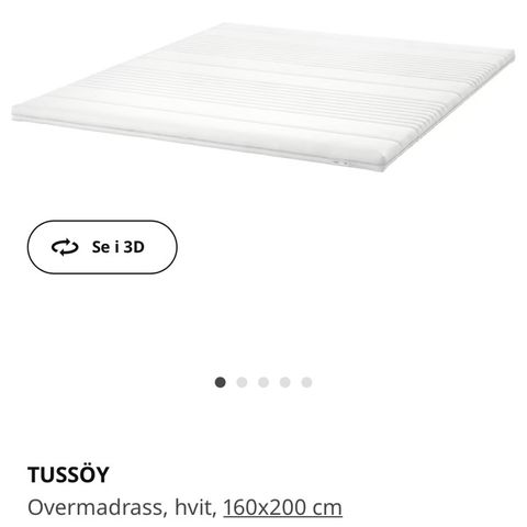 Tussöy overmadrass 160x200 - IKEA