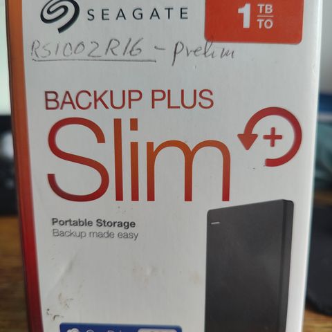 Seagate Backup Plus slim 1TB external hard drive