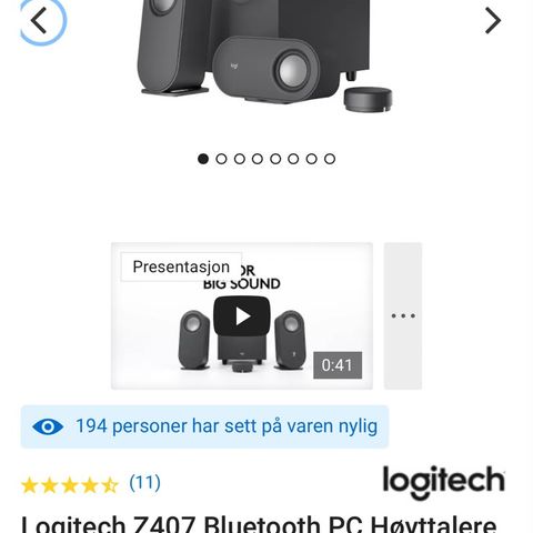 Pc høytalere, Logitech