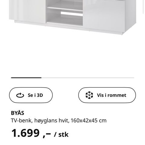 Tv benk, Byås fra IKEA
