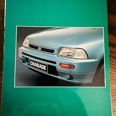 Norsk brosjyre av Daihatsu Charade 11/1993 - til salgs