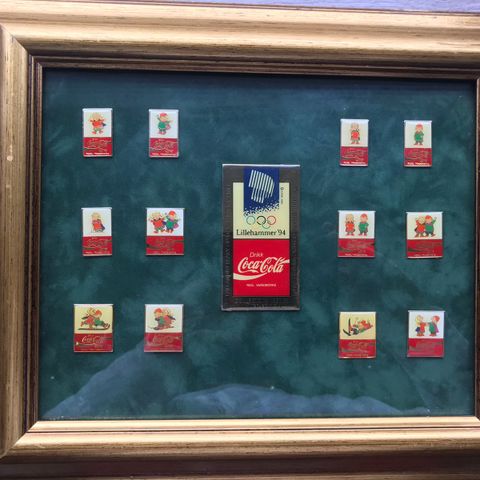 Innrammet  Coca Cola  pins