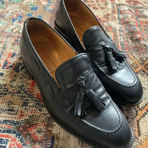 Svarte mokasiner/loafers/pensko