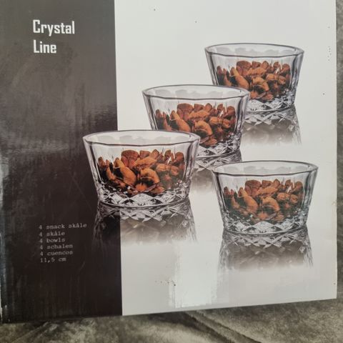 Krystall skåler