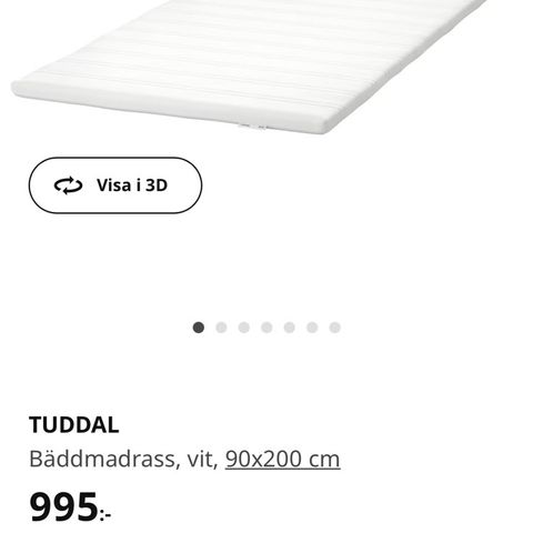 Tuddal madrass fra ikea