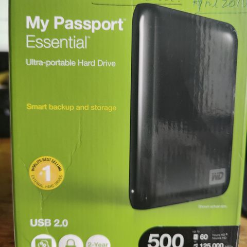 My passport essential 500 GB USB 2.0