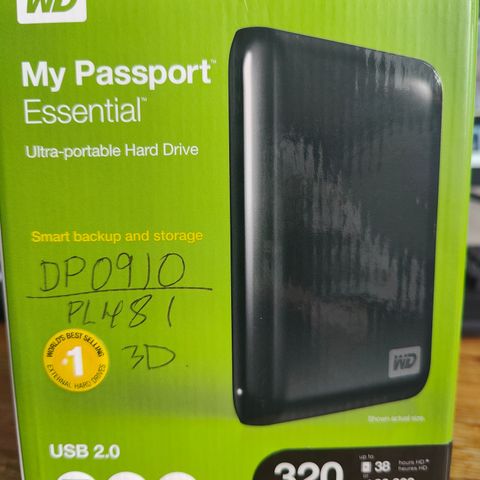 My passport essential ultra portable hard drive 320 GB
