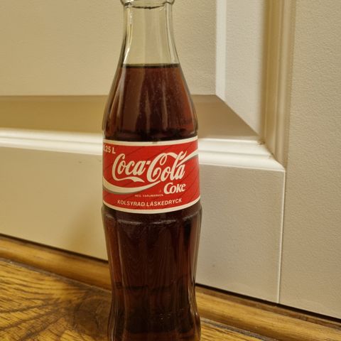 Coca-Cola glassflaske fra Sverige 1993