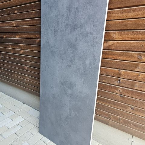 Benkeplate laminat grå 135 cm x 62 cm
