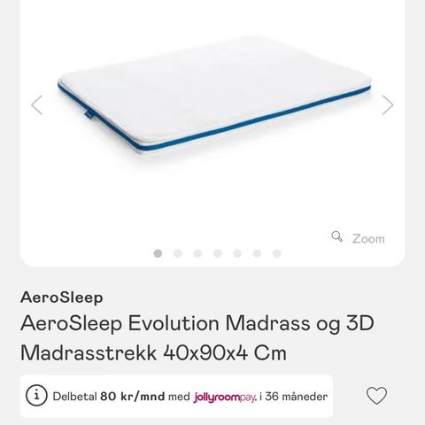 Ny Aerosleep Madrass krybbe