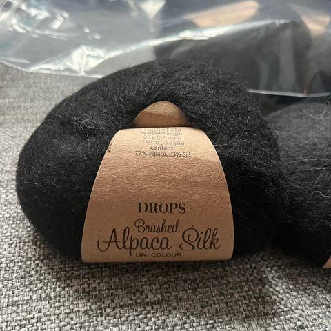 Drops brushed alpakka silk