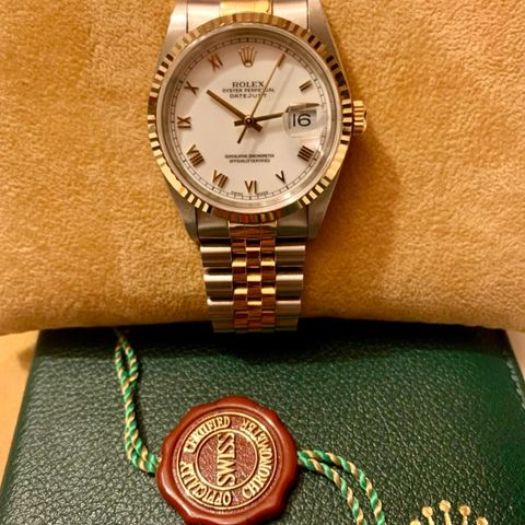 Rolex Oyster Perpetual Datejust 16233, 18Karat, Jubilee