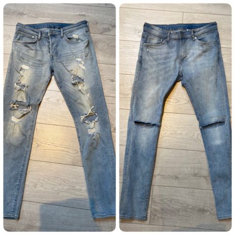 Ripped jeans 32 og 33 (m)