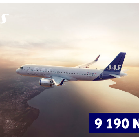 SAS-voucher (9190 kr)