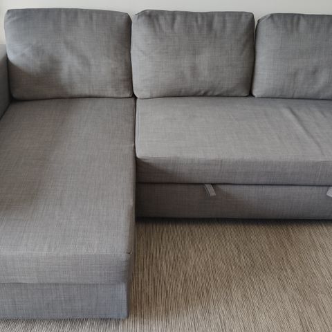IKEA - Hjørnesovesofa med oppbevaring grå