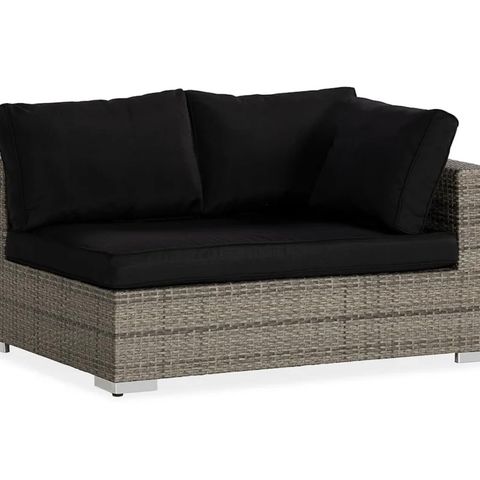 NY PRIS - Comfort Garden Bora Venstre modul Grå 140cm - kunstrotting