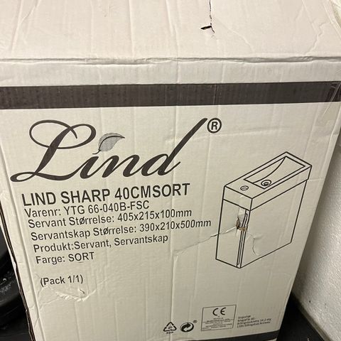 Lind Sharp 40 Servantskap sort