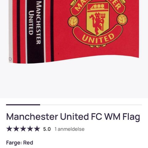 Manchester United flagg helt nytt