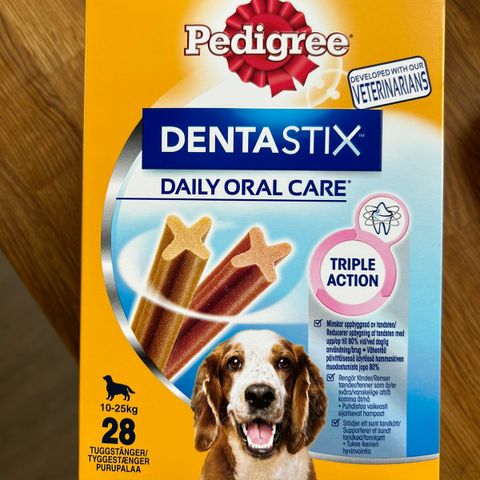 En Pakke Dentastix Selges