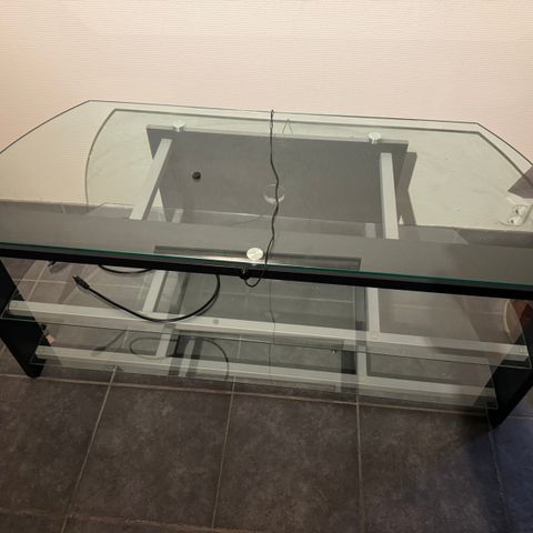 Tv bord glass og tre