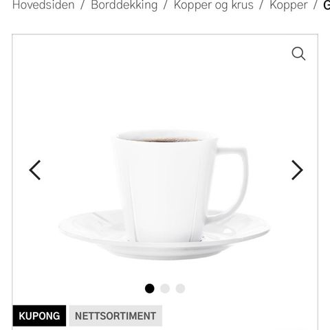 Rosendahl Grand cru kaffekopp med skål