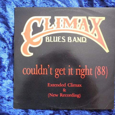 CLIMAX BLUES BAND - COULDN'T GET IT RIGHT - HIT I NY MIX 1988 - JOHNNYROCK