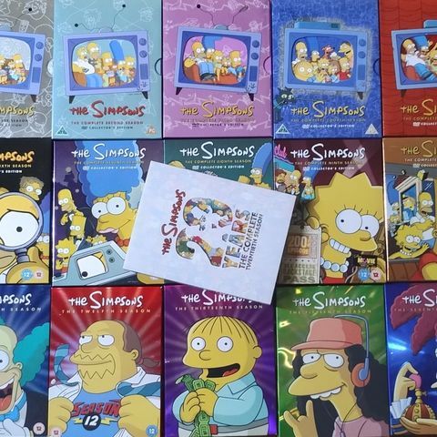 Samlet Pris | Lot The Simpsons | Komplett 1-10 + 11, 12, 13, 15, 17, 20