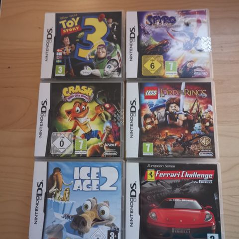 Nintendo DS Spill 100 kr stk