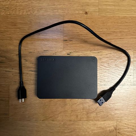 Toshiba ekstern HDD 500GB