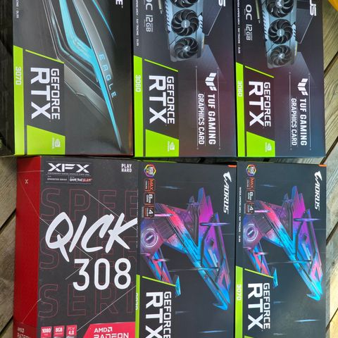Mining rig eller GPU RTX 3070, 3060 AMD 6600