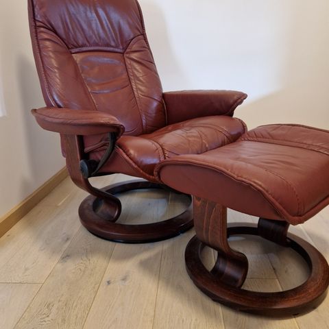 Ekornes retro stressless/lenestol i god stand