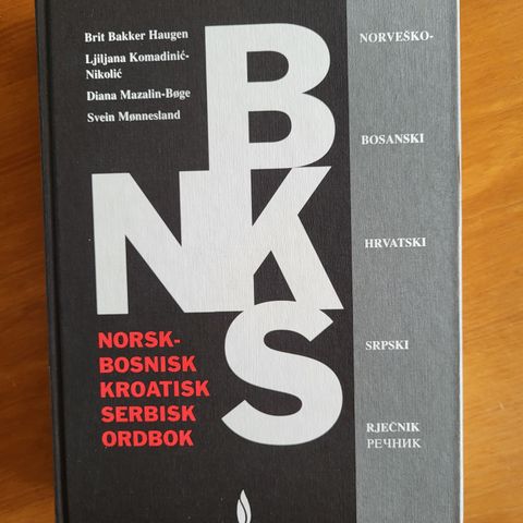 Ordbok norsk- serbisk- kroatisk- bosnisk