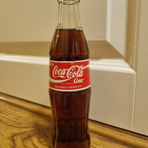 Coca-Cola glassflaske fra Sverige 1994