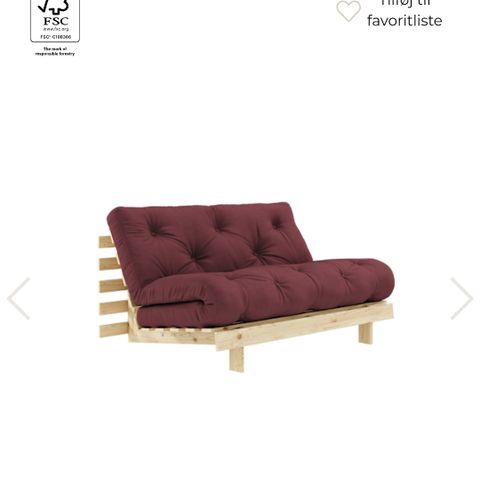 Sovesofa Karup design selges