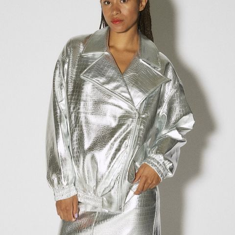 Oversized sølv jakke ("Something New ")