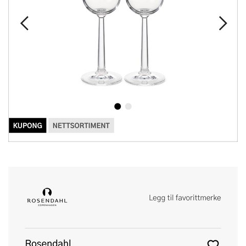 1 Champagneglass Rosendahl