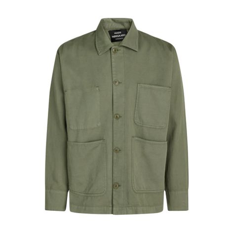 Mads Nørgaard - Rener Twill Chore Jacket - Oliven farge (Sommer jakke)